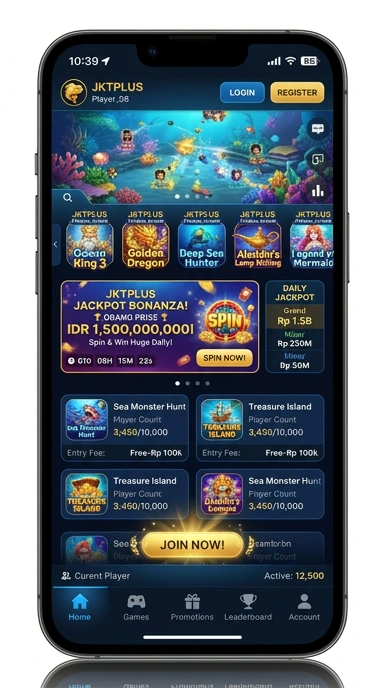 Cuplikan layar menu unduhan jktplus untuk perangkat Android